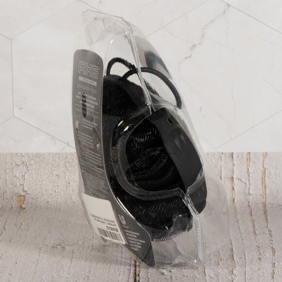 AXE Mens Shower Scrubber Tool, 2-Sided Detailer, Gray Color Exfoliator - Picture 5 of 6